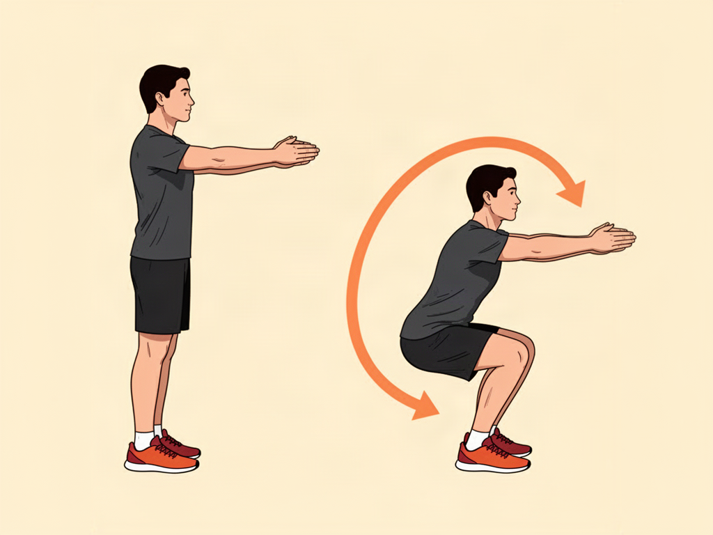 Bodyweight Squat illustration